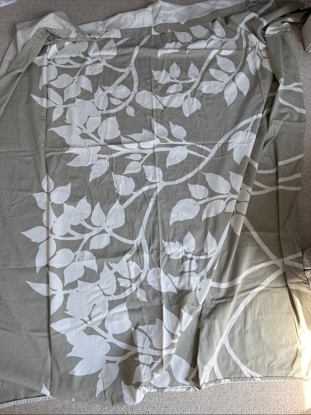 Crate and Barrel Marimekko Fabric shower Curtain in Taupe